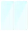 Two clear, rectangular objects with rounded corners, likely screen protectors, are shown side-by-side against a white background. Produktbild-Vorschau
