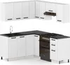 ULWEHOME | Eckküche 360 cm Mattweiß, Küchenmöbel-Set mit Produktbild-Vorschau 3