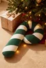 Weihnachtsdekoratives Kissen Zuckerstange Weiss Grün Produktbild-Vorschau 2