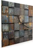 Wanduhr aus Glas mit Motiv Gelochte Metallplatten- 30 x 30 Produktbild-Vorschau 2