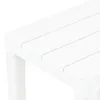 vidaXL Záhradné lavice 2 ks. Biely plast - Záhradné lavičky Náhľad obrázku produktu 6