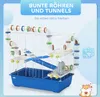 PawHut Hamsterkäfig für Zwerghamster 4 Etagen Nagerkäfig Produktbild-Vorschau 5
