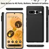 A collage of images showing a black phone case from different angles, including a close-up of the phone screen and the phone with the case on. Produktbild-Vorschau