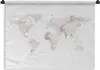 MuchoWow® Wandteppich Wandbehang Weltkarte - Marmor - Rosa Produktbild-Vorschau 1