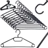 Dix cintres rotatifs en plastique noir - solution pratique Voir les images du produit 8