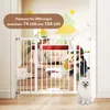 COSTWAY Deurbeveiligingshek voor honden, 74-104x76 cm hoog, Productafbeelding-voorbeeld 5
