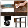 A collage of four images showcasing different features of a bookshelf. Produktbild-Vorschau