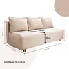 Rozkládací pohovka s úložným prostorem – 193x76x88 cm – Náhled obrázku produktu 4