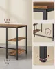 Collage of images showing details of a wooden and metal desk. Náhled obrázku produktu