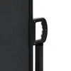 vidaXL Tenda laterale estensibile nera 100x500 cm Anteprima dell’immagine prodotto 10