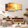 Bild auf Leinwand - Leinwandbild - Schwan Wasser Paar - Produktbild-Vorschau 7