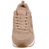 A front view of a tan Skechers sneaker. Produktbild-Vorschau