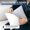 4er Set Kissen (60x60 cm) - hoher Komfort - Microfaser - Produktbild-Vorschau 13