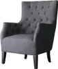 Poltrona scandinava "Duchesse" in tessuto - grigio Anteprima dell’immagine prodotto 1