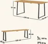 Outsunny Sitzgruppe 3-teilig Holz Essgruppe für 6 Personen Produktbild-Vorschau 3