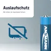A battery with text and an icon indicating protection against leakage. Anteprima dell’immagine prodotto