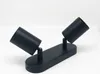 Plafonnier 2 Spots Orientables Alu Noir pour Ampoule GU10 Voir les images du produit 3