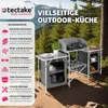 Kempingová kuchyňa XXL s 5 priehradkami skladacia 172 x 52 Náhľad obrázku produktu 3