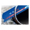 A close-up shot of a Bosch reciprocating saw blade cutting through a metal pipe. Náhľad obrázku produktu
