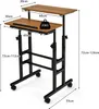 GOPLUS Mobiler Laptoptisch, Sit-Stand Arbeitstisch mit Produktbild-Vorschau 6