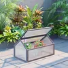 Outsunny vroege kas van hout, mini-kas 90 x 52 x 49,5 cm, Productafbeelding-voorbeeld 5