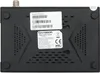 The back view of a black digital satellite receiver. Produktbild-Vorschau