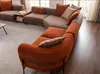 Modernes Ecksofa L-Form Couch Stoffsofas Edelstahl Produktbild-Vorschau 4