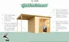 Karibu Gartenhaus Gerätehaus Merseburg 3 mit Anbaudach Produktbild-Vorschau 5