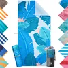Blumtal Mikrofaser Strandtuch 90x180 cm – Blätter & Produktbild-Vorschau 1