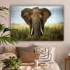 MuchoWow® - Leinwandbilder - Elefant - Natur - Gras - Tiere Produktbild-Vorschau 2