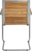 home24 Freischwinger - 2er-Set - Teak Massiv / Edelstahl - Produktbild-Vorschau 10