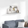 vidaXL Závěsná police betonová šedá 80x23,5x3,8 cm MDF Náhled obrázku produktu 1