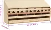 vidaXL Nid de 5 pondeuses 117x33x54 cm pin massif Voir les images du produit 17