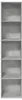 vidaXL Bücherregal Betongrau 40x30x189 cm Holzwerkstoff Produktbild-Vorschau 4