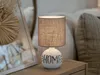 Lampada da tavolo ESNA grigio-marrone 1xE14x40W in tessuto, Anteprima dell’immagine prodotto 5