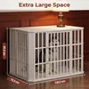 Hundekäfig Möbel, Hundebox Möbel, Mehrtür-Design, Weiß | Produktbild-Vorschau 6
