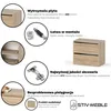 STIV Meble | Szafka na buty 4-modułowa z klapami | Dąb Podgląd zdjęcia produktu 3