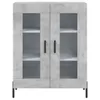 vidaXL Highboard gris béton 69,5x34x180 cm Bois composite Voir les images du produit 9