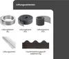 A collage of different ventilation profiles and bands for facades and roofs. Produktbild-Vorschau