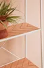 Bücherregal Haldor 60,5 x 150 x 36 cm MDF Stahl Weiß Natur Produktbild-Vorschau 5