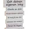 CEPEWA Wandbild Lebenseinstellung 15x41cm, weiß Produktbild-Vorschau 6