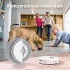 A family, a dog, and a robot vacuum cleaner in a modern living room. Náhľad obrázku produktu