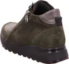 A side view of a green suede bootie with a zipper. Produktbild-Vorschau