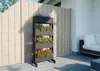 Vertikalbeet aus imprägniertem Holz, schwarz, mit 4 Produktbild-Vorschau 3