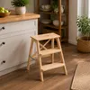 Drabina składana, niska, bambusowa, 3 stopnie, 63,5 cm Podgląd zdjęcia produktu 7