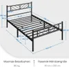 Yaheetech Metallbett Minimalistischer Bettrahmen mit Produktbild-Vorschau 7