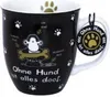 Sheepworld 45704 Tasse mit Motivdruck "Ohne Hund ist alles Produktbild-Vorschau 3