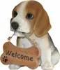 Figurine de jardin Décoration chien Beagle Bienvenue Voir les images du produit 2