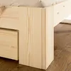 Homestyle4u Drevená posteľ 140x200 s 2 zásuvkami Prírodná Náhľad obrázku produktu 15