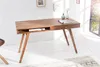 Design Schreibtisch RETRO 120cm braun Sheeshamholz stone Produktbild-Vorschau 5